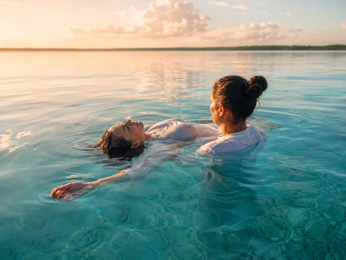 Janzu in a calm Bacalar wellness setting